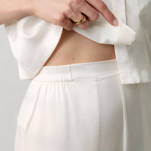 Lunya High Waisted Sleep Set Cumulus Blue L NWT - Picture 3 of 12